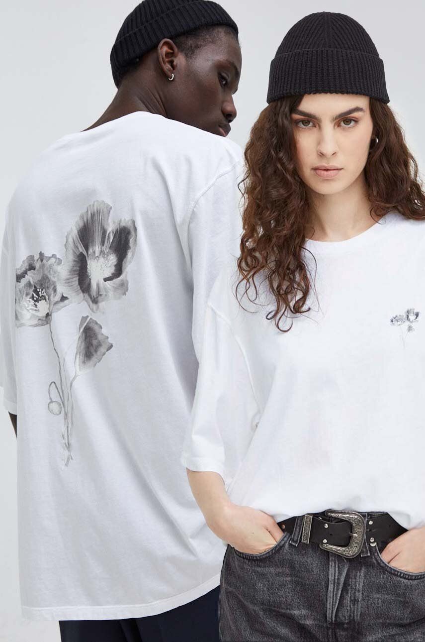 E-shop Bavlněné tričko Won Hundred béžová barva, s potiskem