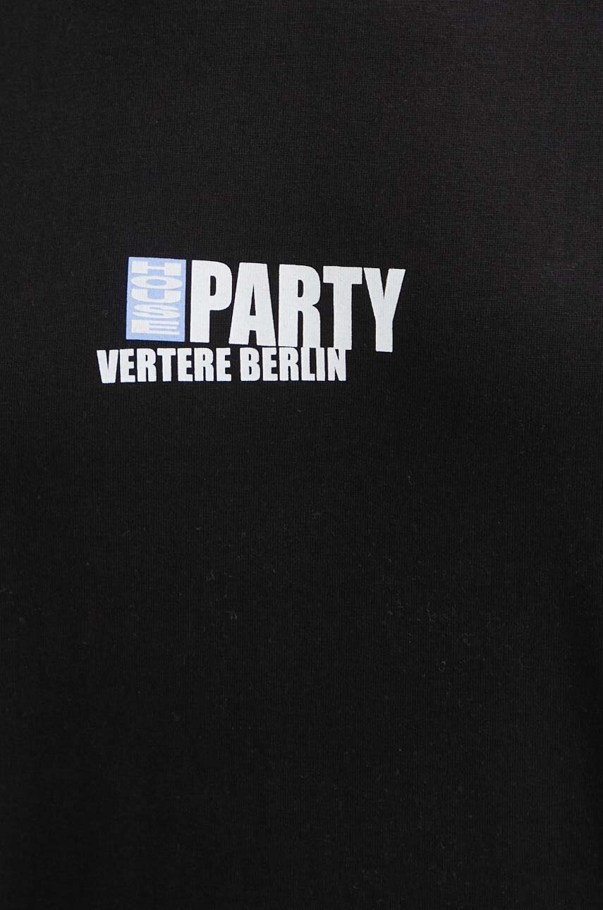 Βαμβακερό μπλουζάκι Vertere Berlin 0 χρώμα: μαύρο, VER T220 VER T220 φωτογραφία