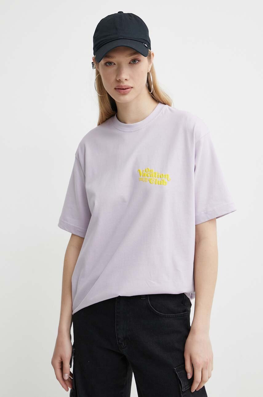 Βαμβακερό μπλουζάκι On Vacation Enjoy Enjoy φωτογραφία