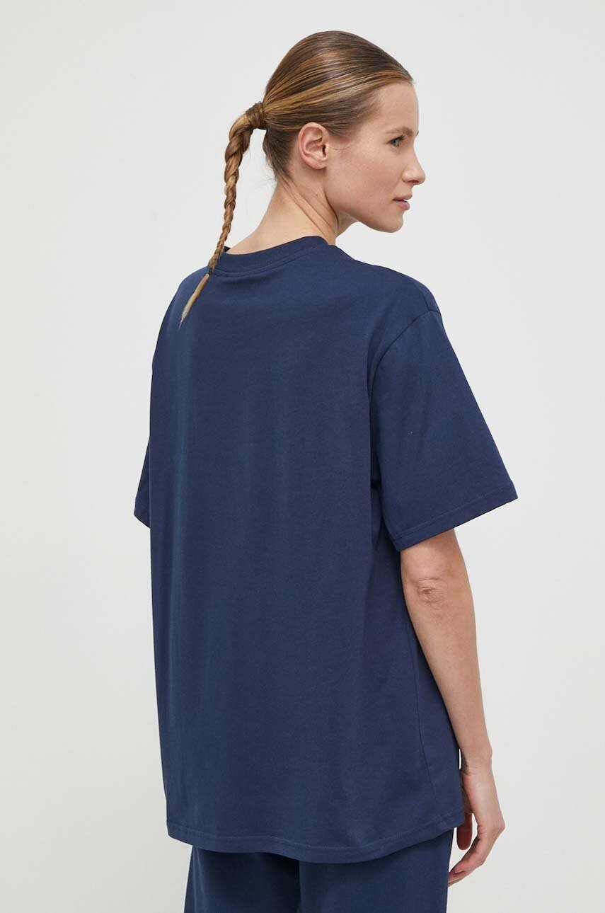 Βαμβακερό μπλουζάκι Hummel χρώμα: ναυτικό μπλε φωτογραφία