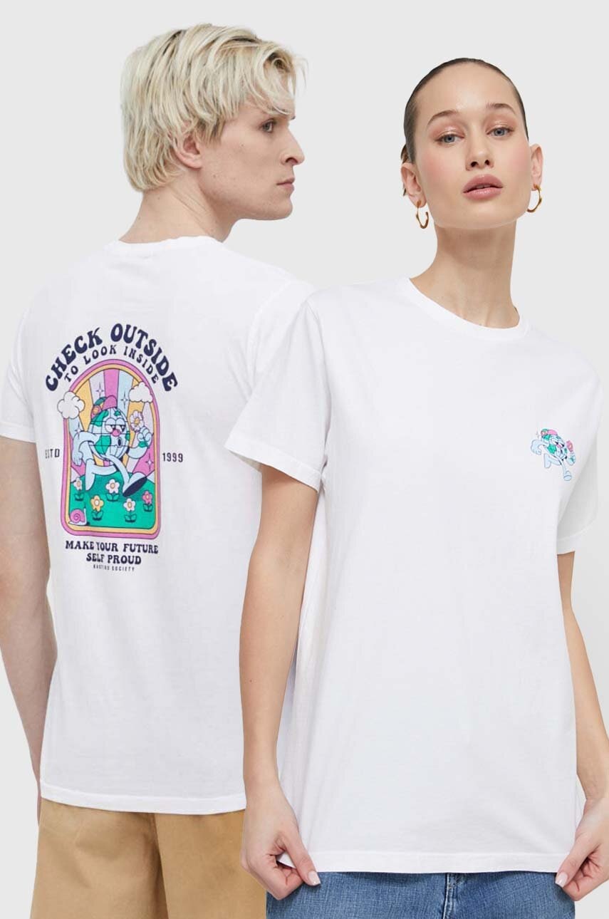 Kaotiko tricou din bumbac culoarea alb, cu imprimeu Kaotiko tricou din bumbac culoarea alb, cu imprimeu