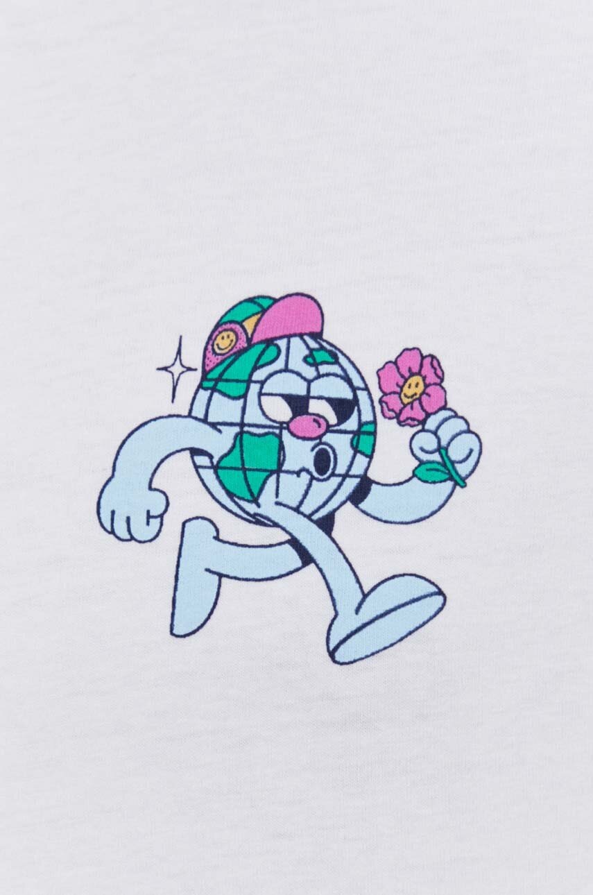 Βαμβακερό μπλουζάκι Kaotiko χρώμα: άσπρο φωτογραφία