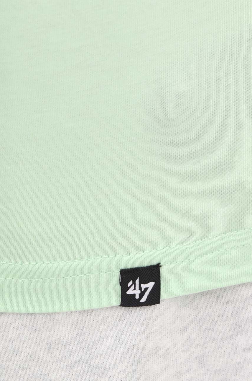 Βαμβακερό μπλουζάκι 47 brand MLB New York Yankees χρώμα: πράσινο, BB017TEMIME617763B0 φωτογραφία