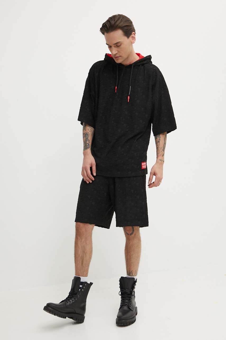 Футболка Sprayground колір чорний однотонний 
