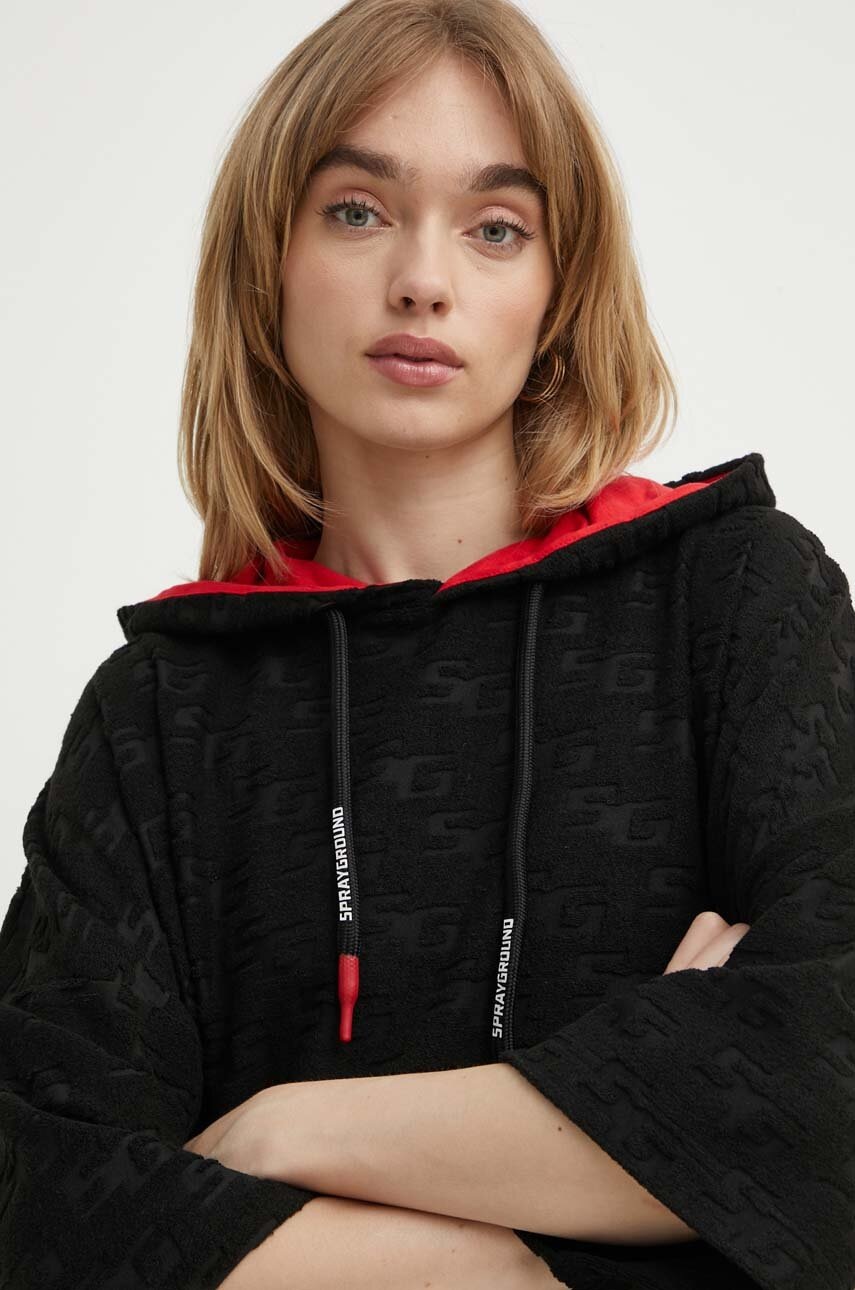 Футболка Sprayground колір чорний однотонний 