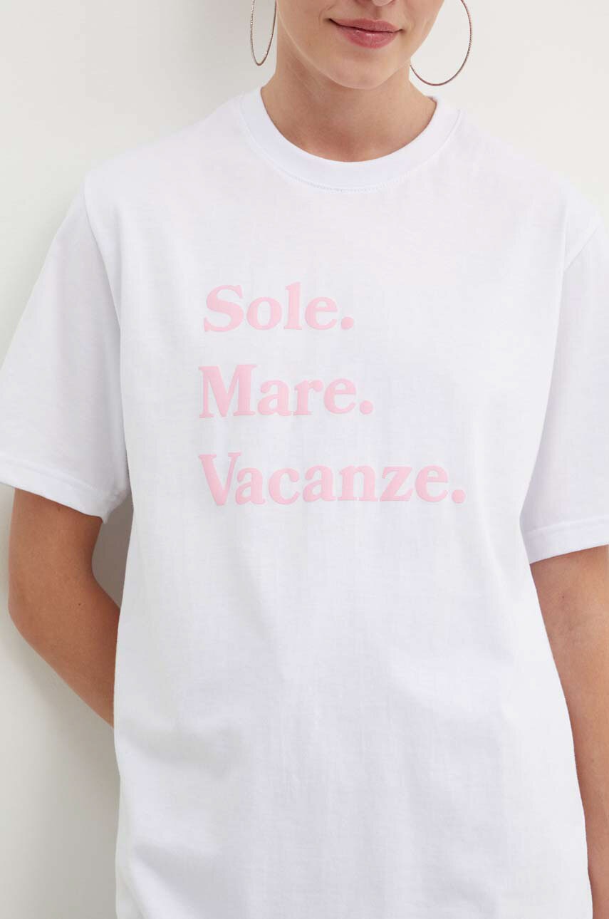 Βαμβακερό μπλουζάκι Drivemebikini Sole Mare Vacanze φωτογραφία