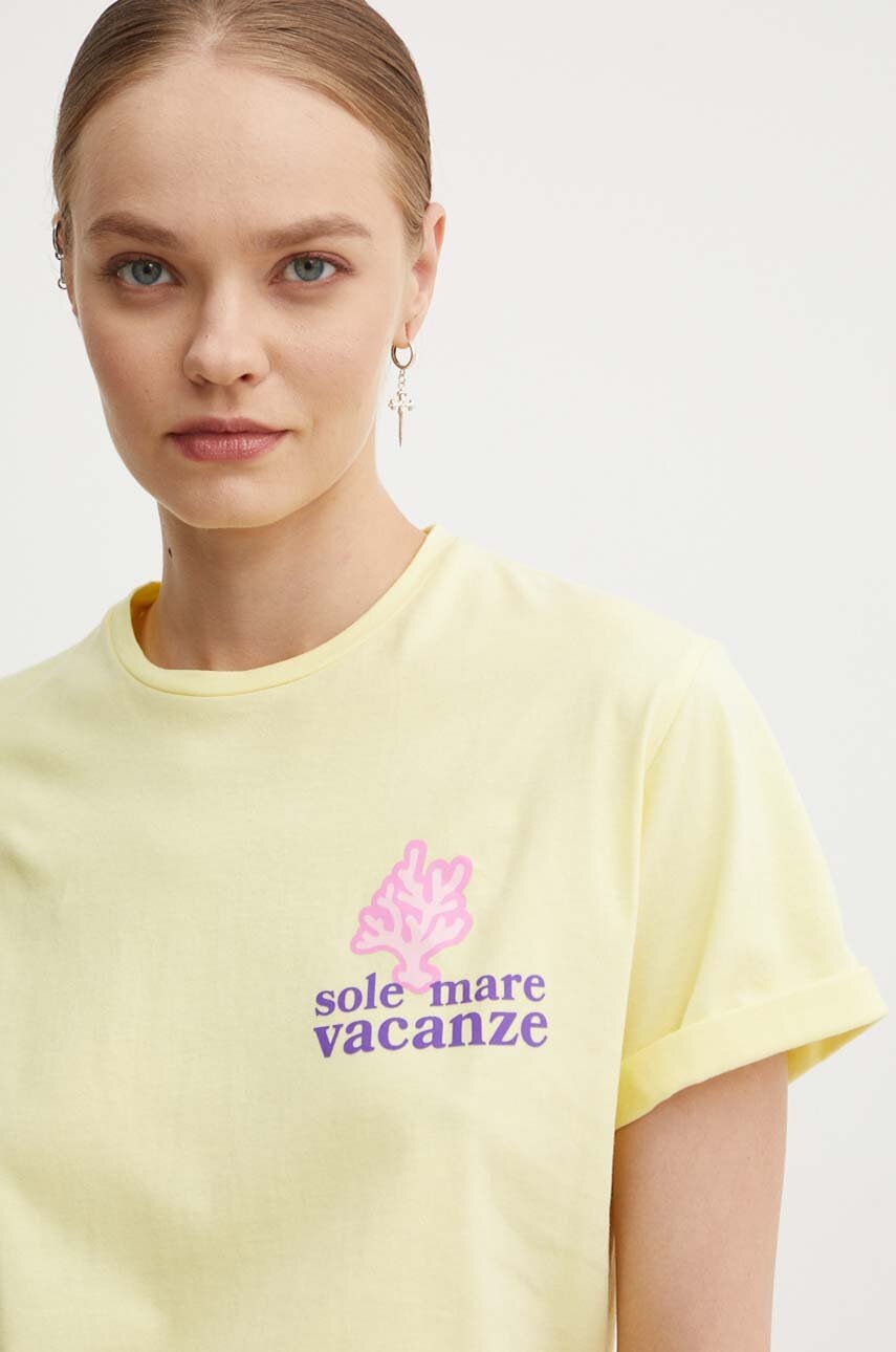 Βαμβακερό μπλουζάκι Drivemebikini Sole Mare Vacanze φωτογραφία