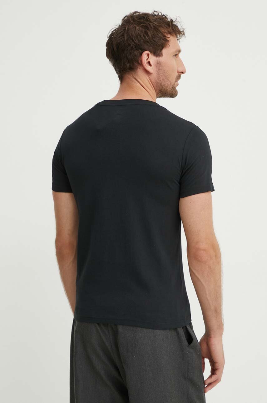 Βαμβακερό μπλουζάκι Converse χρώμα: μαύρο, 10026364-A02 φωτογραφία