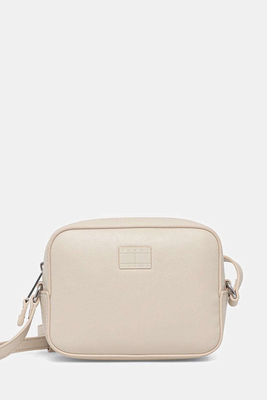 Tommy Jeans geantă culoarea bej, AW0AW16964