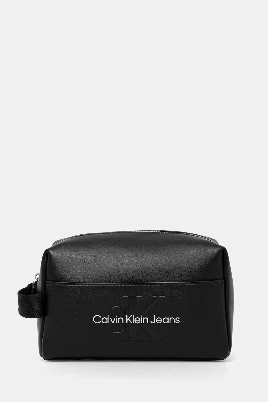 Levně Kosmetická taška Calvin Klein Jeans černá barva, K60K611483