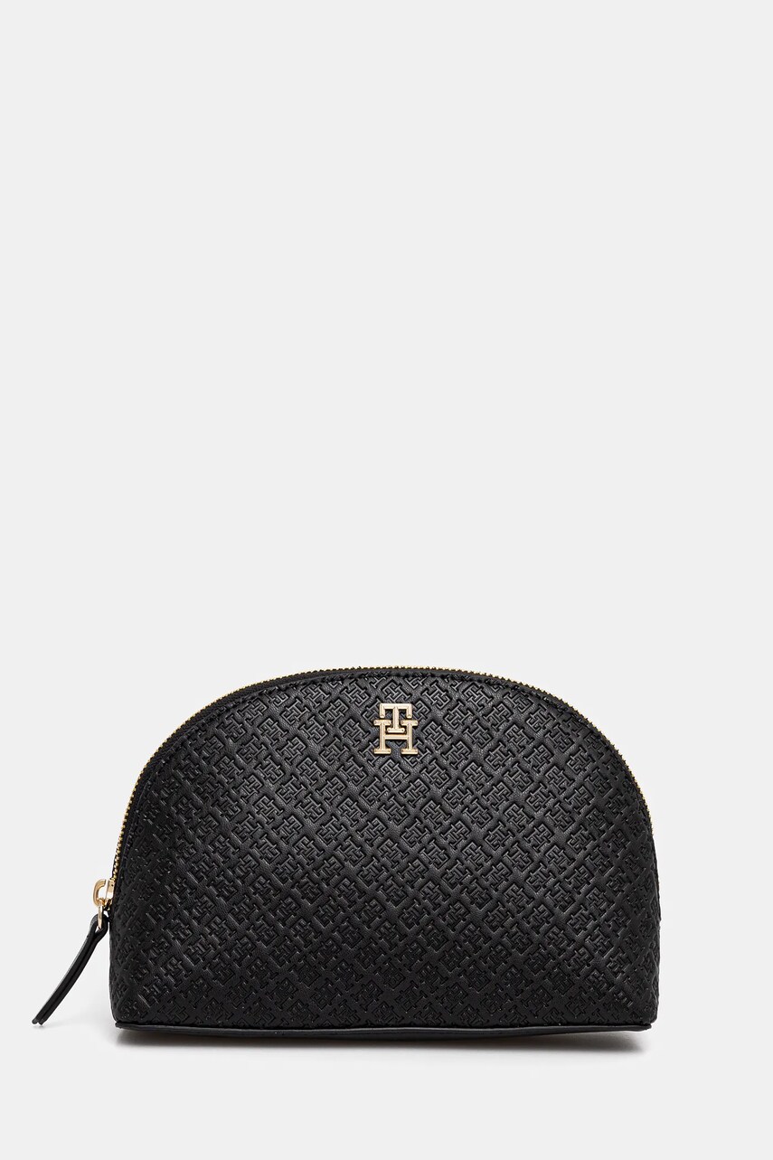 Levně Kosmetická taška Tommy Hilfiger černá barva, AW0AW17339