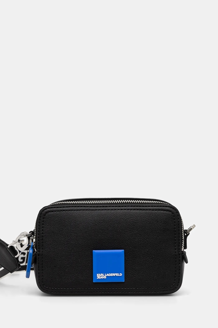 Karl Lagerfeld Jeans poseta culoarea negru, A1W30001 Karl Lagerfeld Jeans poseta culoarea negru, A1W30001