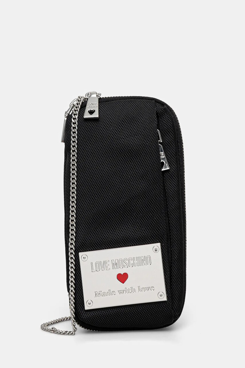 Love Moschino carcasa de telefon culoarea negru, JC5720PP1