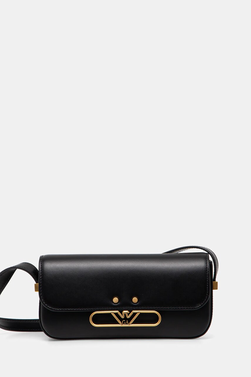 Emporio Armani poseta de piele culoarea negru, EW001212 AF14786