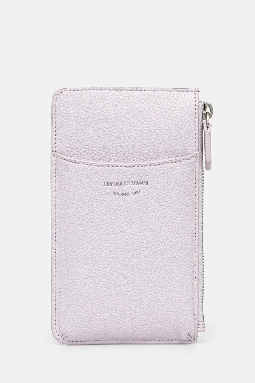 Emporio Armani portofel femei, culoarea roz, EW000543 AF11953