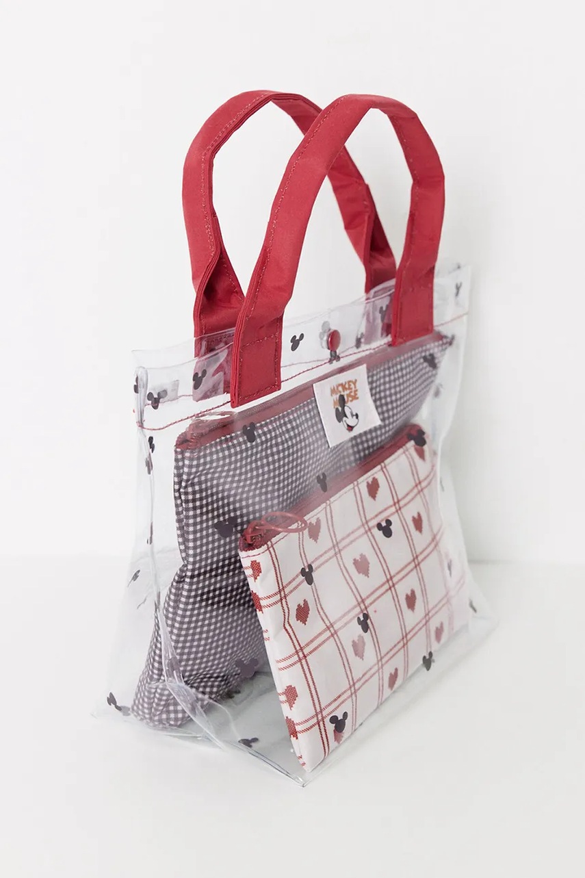 Σετ τσαντών καλλυντικών women'secret SNOOPY 3-pack χρώμα: κόκκινο, 4848833 φωτογραφία