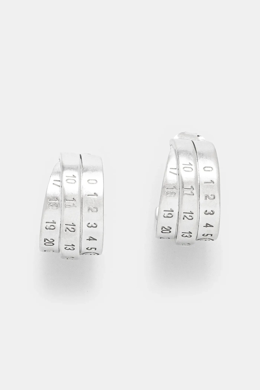 

Обици MM6 Maison Margiela SM6VG0083.P6627, Сребърен