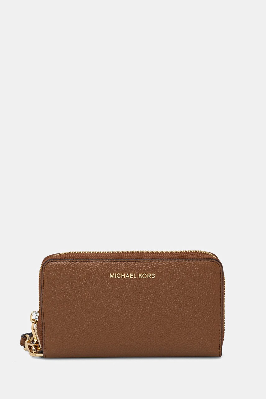 MICHAEL Michael Kors portofel de piele femei, culoarea maro, 32F6GM9E3L