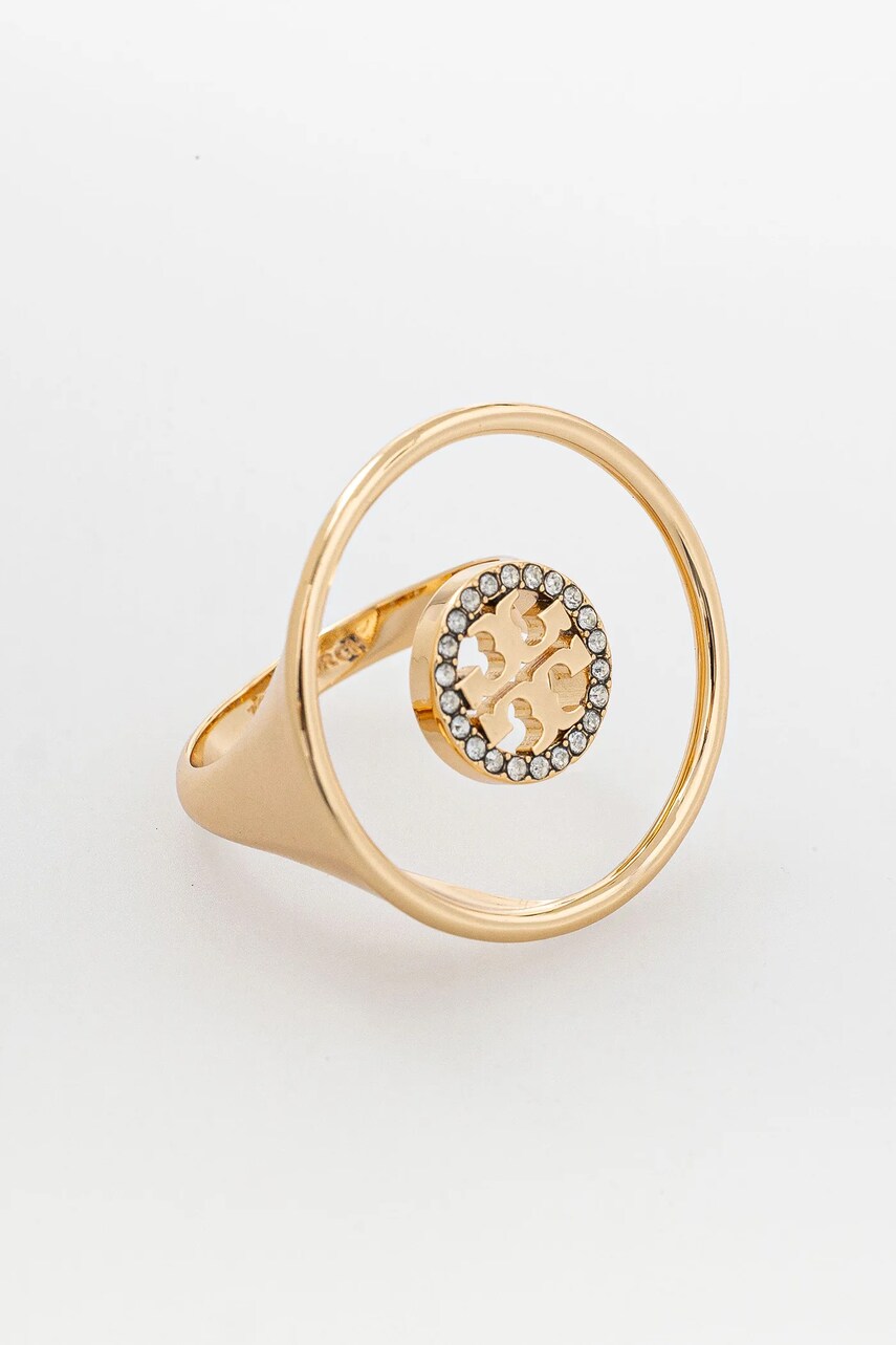 Tory Burch inel placat cu aur Miller Pave 164639-783