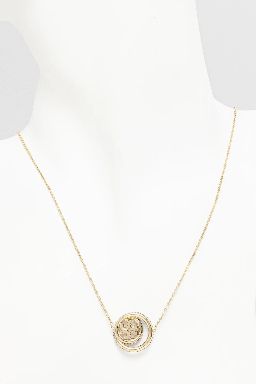 Pozlátený náhrdelník Tory Burch Miller Pave