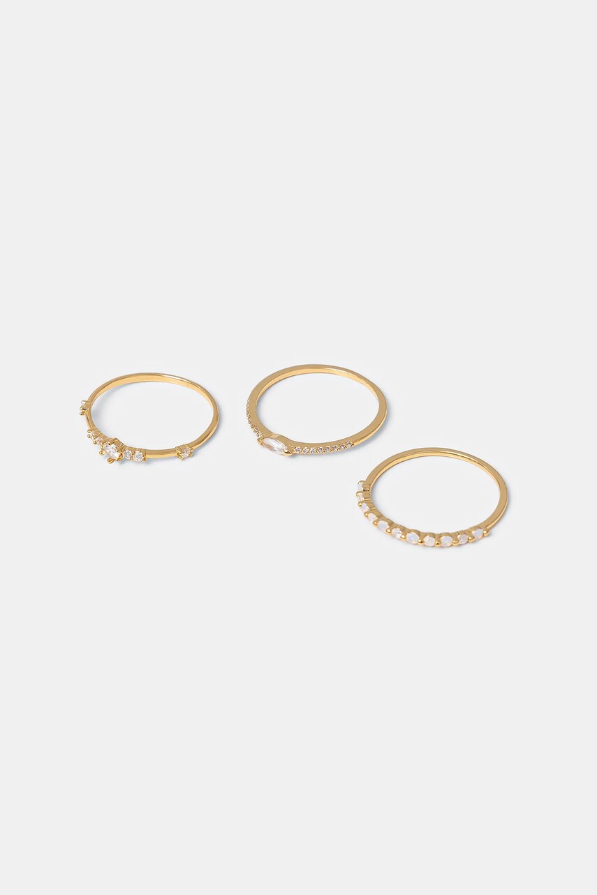 Aldo inel placat cu aur MARVELLOUS 3-pack 13995106
