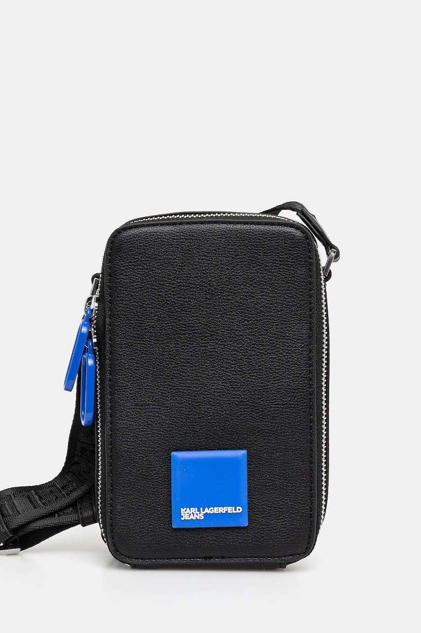 Karl Lagerfeld Jeans borseta culoarea negru, A2W32007