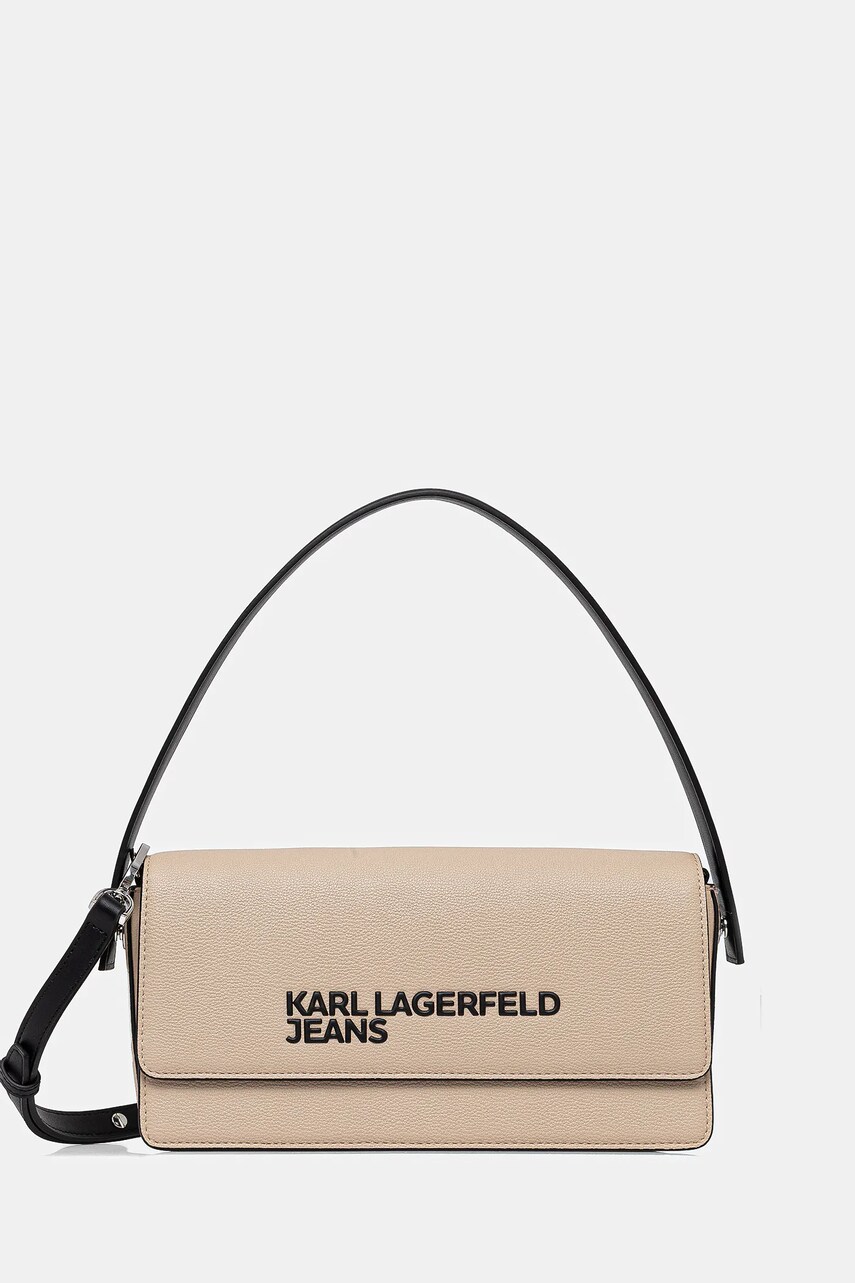 Karl Lagerfeld Jeans poseta culoarea bej, A2W30250