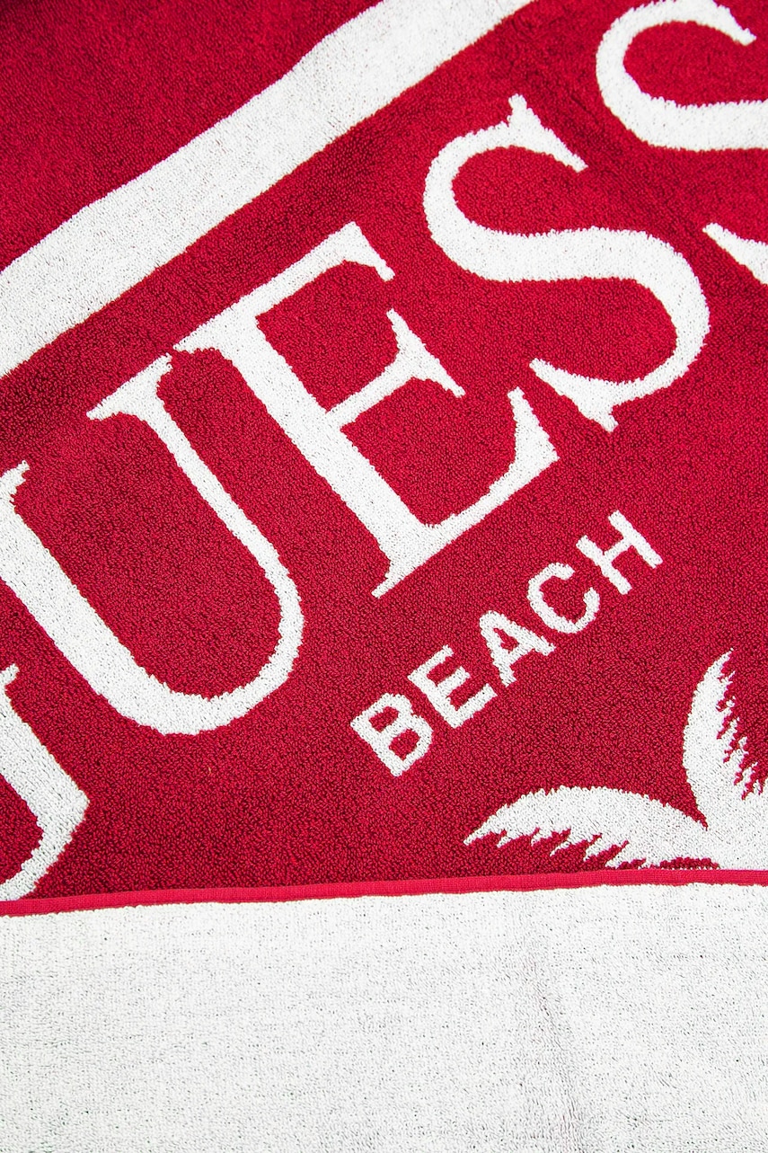 Хлопковое полотенце Guess цвет красный E5GZ14 SG00P Хлопковое полотенце Guess цвет красный E5GZ14 SG00P