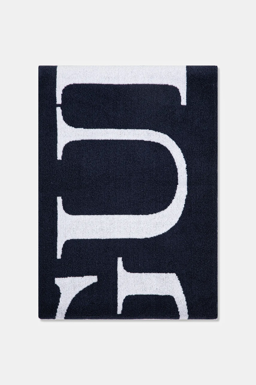 Хлопковое полотенце Guess цвет синий E5GZ13 SG00P