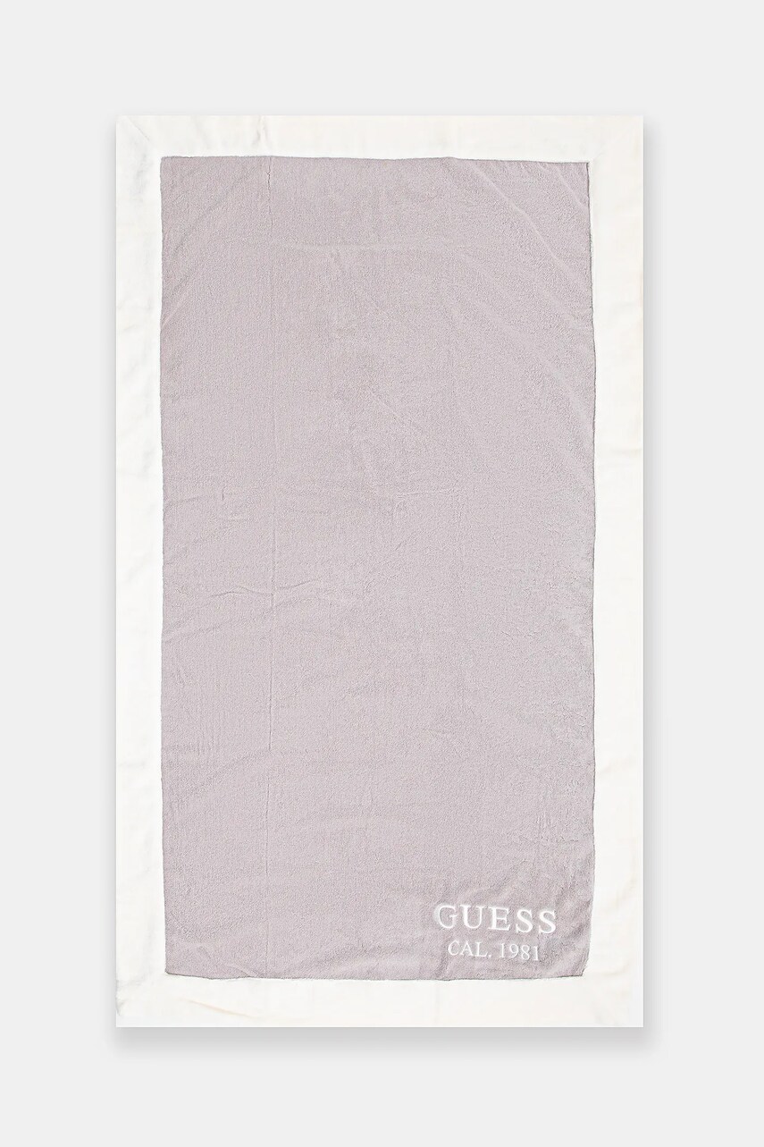 Levně Bavlněný ručník Guess béžová barva, E5GZ15 KCDM0