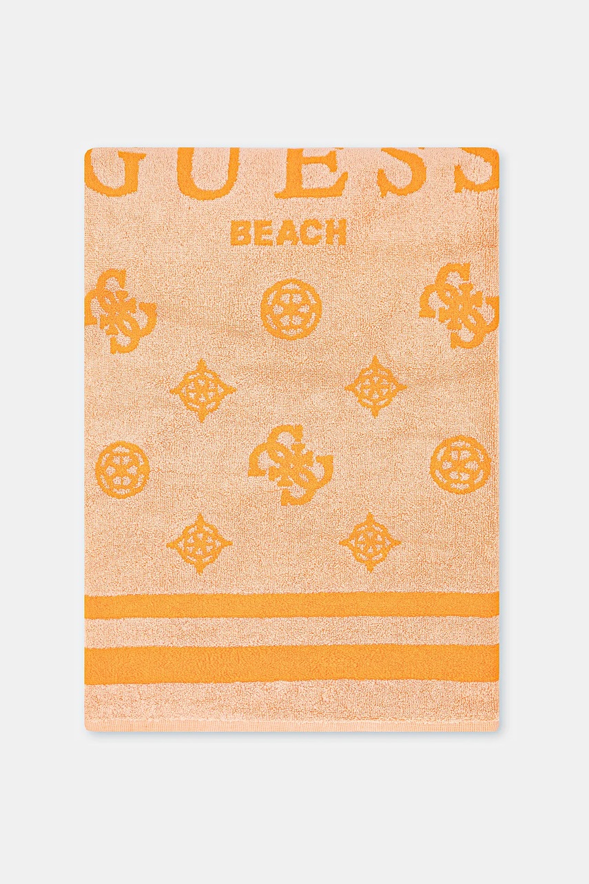 Хлопковое полотенце Guess цвет оранжевый E5GZ08 SG00P Хлопковое полотенце Guess цвет оранжевый E5GZ08 SG00P