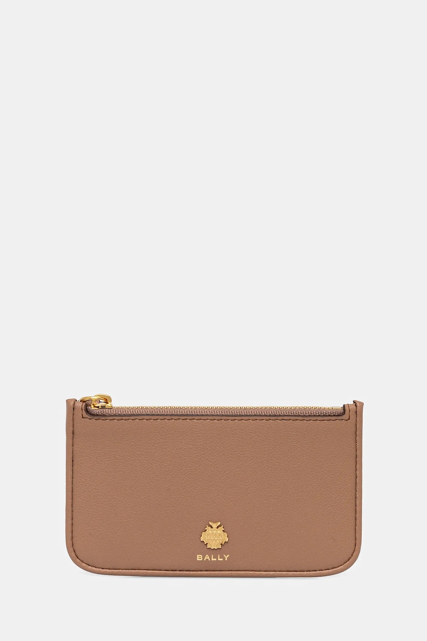 Bally portofel de piele femei, culoarea maro, WLB01C