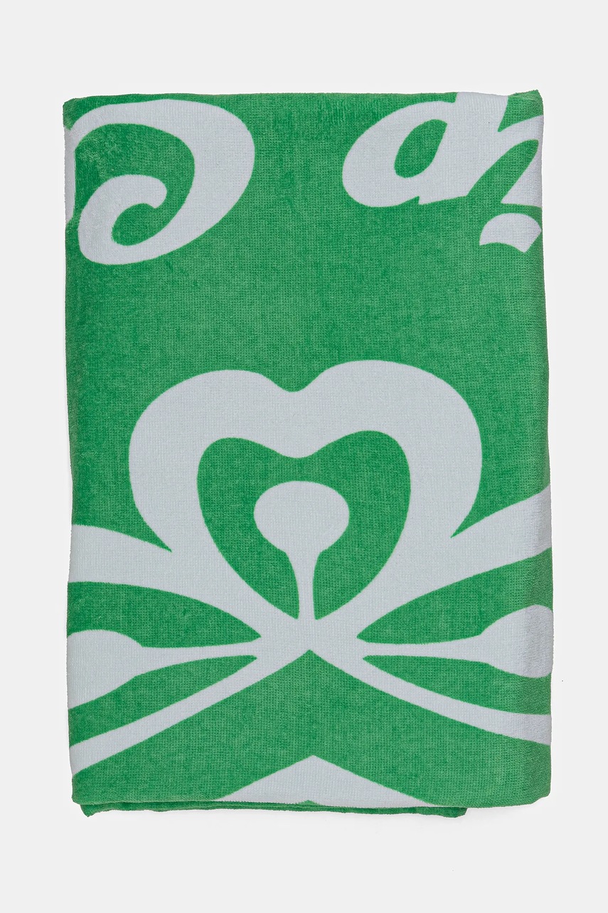 Хлопковое полотенце Rip Curl цвет зелёный 01OWTO