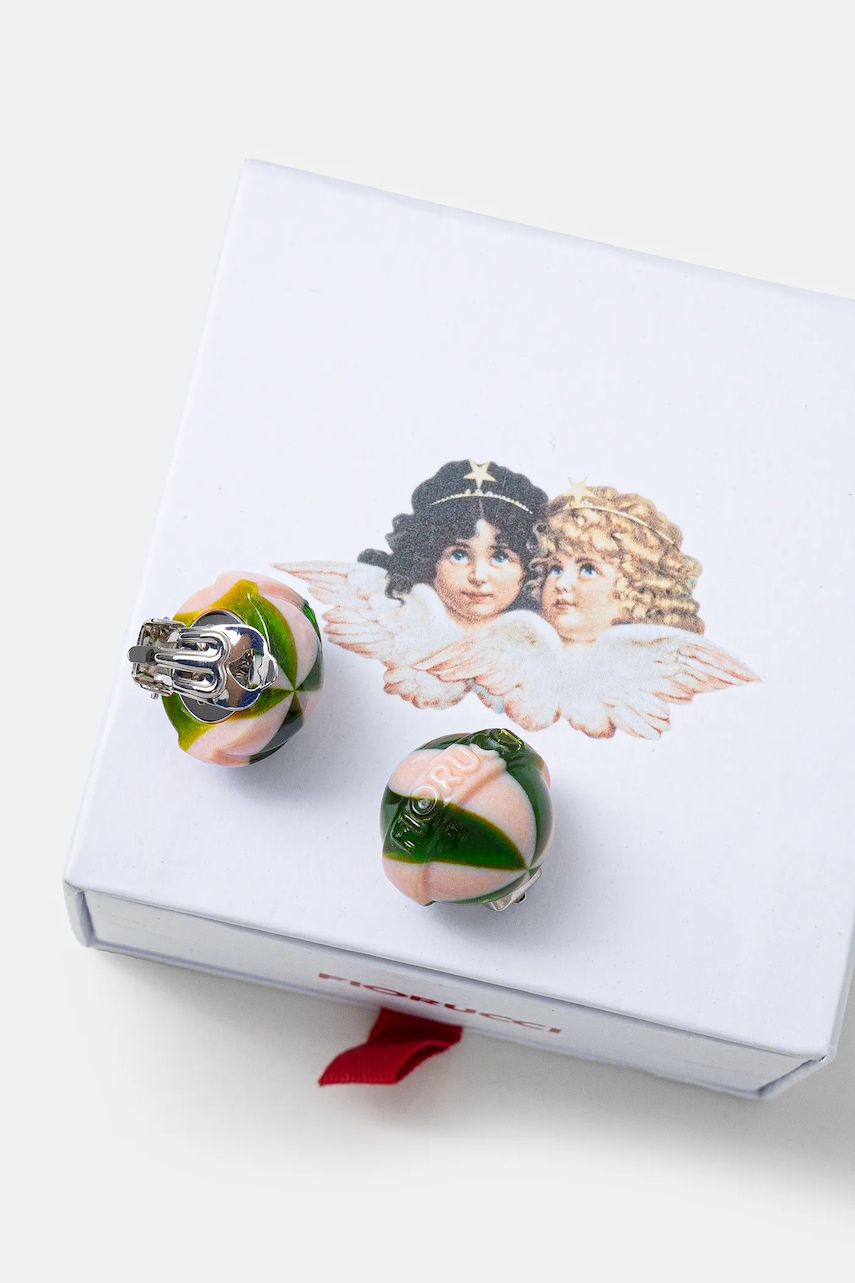 Náušnice Fiorucci Striped Mini Lollipop