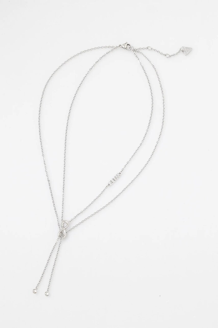 

Колие Guess ENDLESS DREAM JUBN03 261JW, Сребърен
