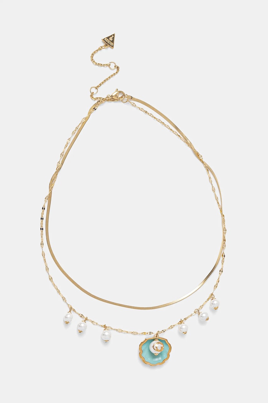 

Колие Guess SEASHELL JUBN05 129JW, Злато