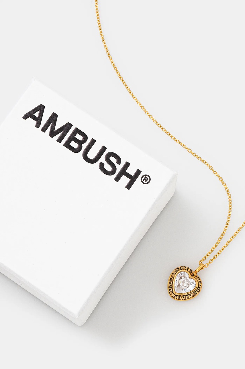 AMBUSH ezüst nyaklánc Heart Class Ring Charm Necklace 12114803 termék 2. képe