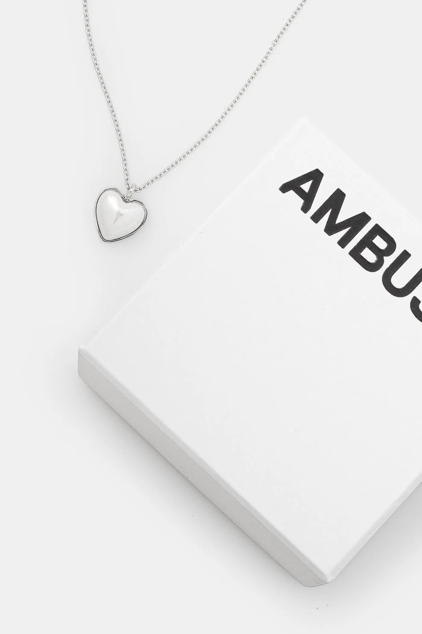 AMBUSH ezüst nyaklánc Pearl Heart Charm Necklace 12115241 termék 2. képe