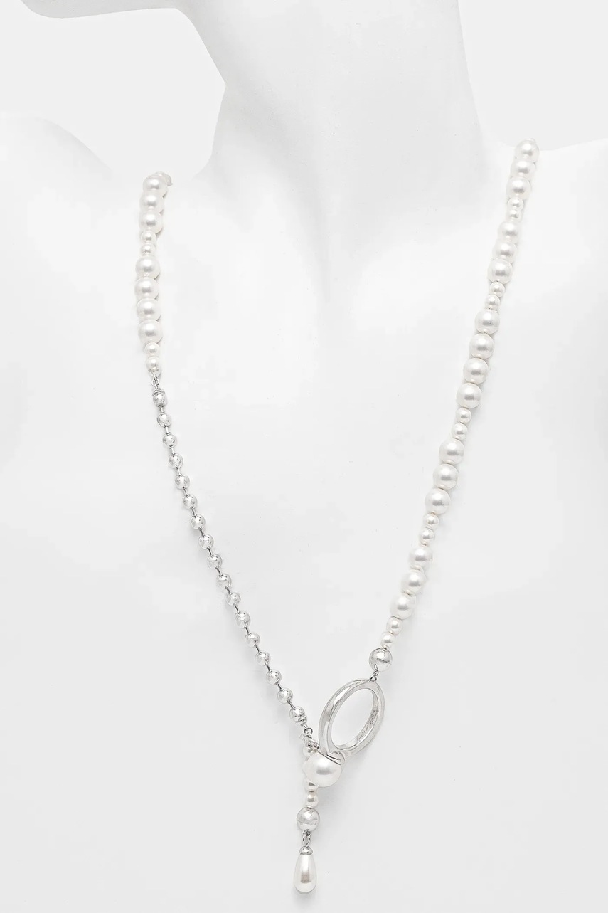 Strieborný náhrdelník AMBUSH Pearl Strand Necklace