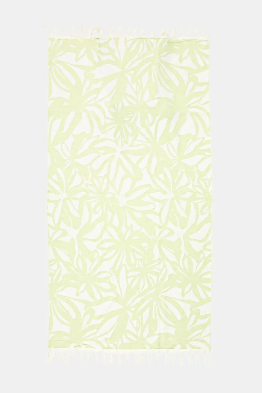 United Colors of Benetton prosop de plajă din bumbac culoarea bej, 665N1800T