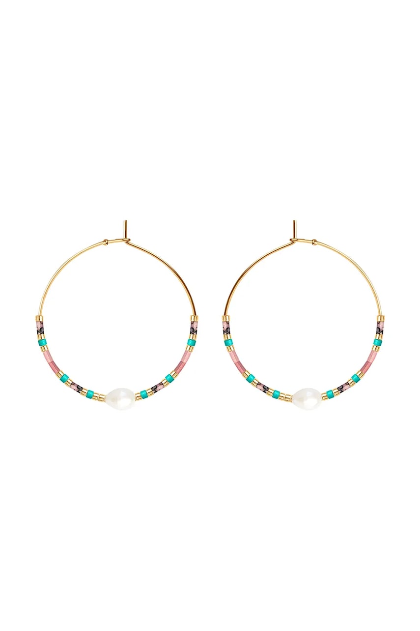 Lilou cercei placați cu aur 252/35/KOL/MIXKAM/MIXCOL/PEB/PO