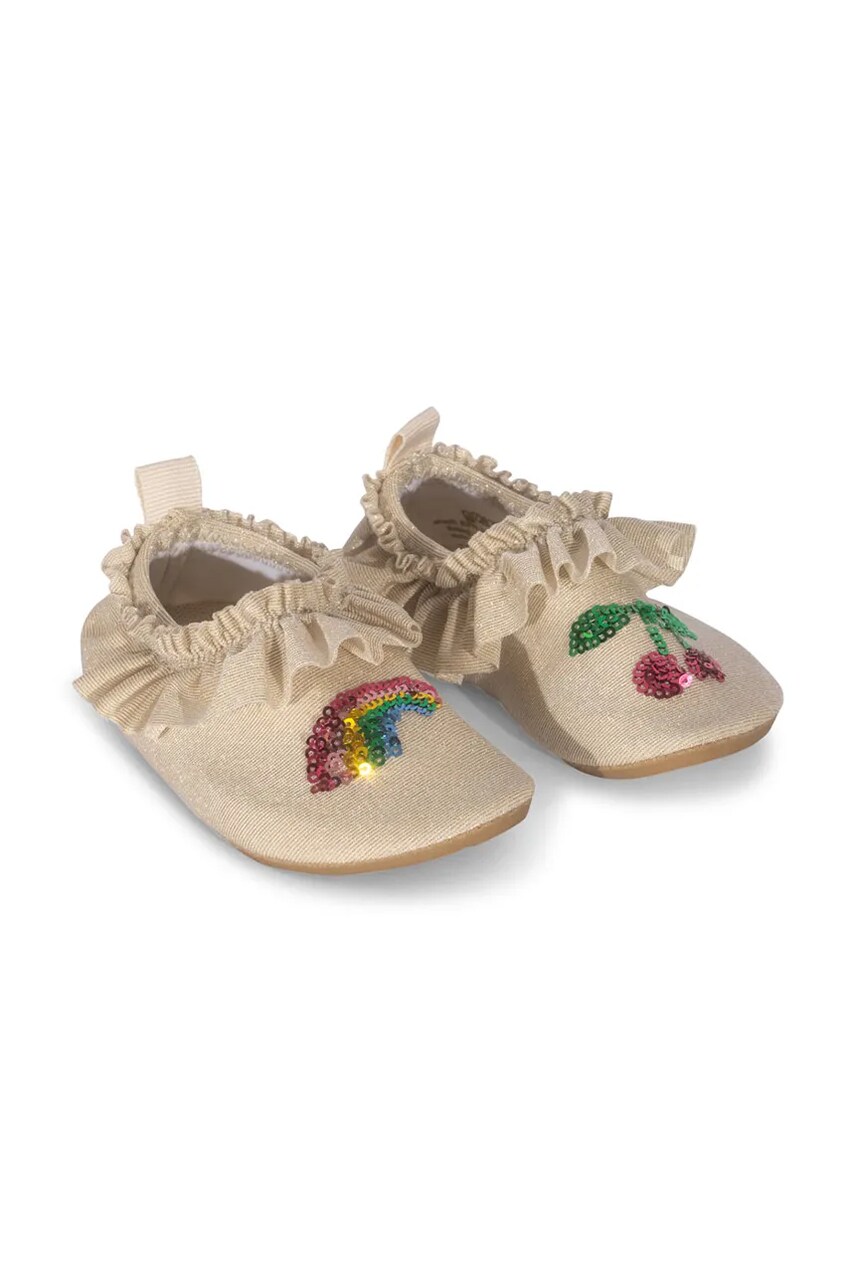 Konges Sløjd pantofi de apă pentru copii BEATRICE SWIM SHOES culoarea bej, KS102637
