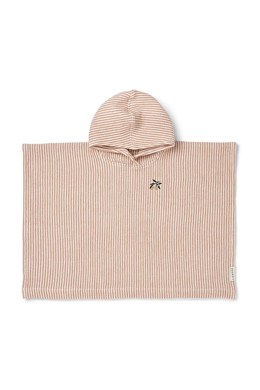 Детское хлопковое полотенце Liewood Paco Poncho Embroidery цвет оранжевый LW20403 в Днепре Детское хлопковое полотенце Liewood Paco Poncho Embroidery цвет оранжевый LW20403 в Днепре