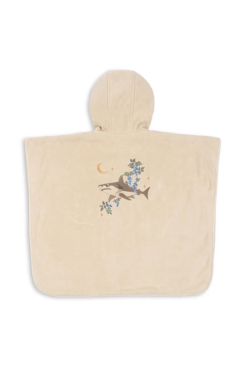 Детский хлопковый халат Konges Sløjd TERRY PONCHO EMBROIDERY GOTS KS102809