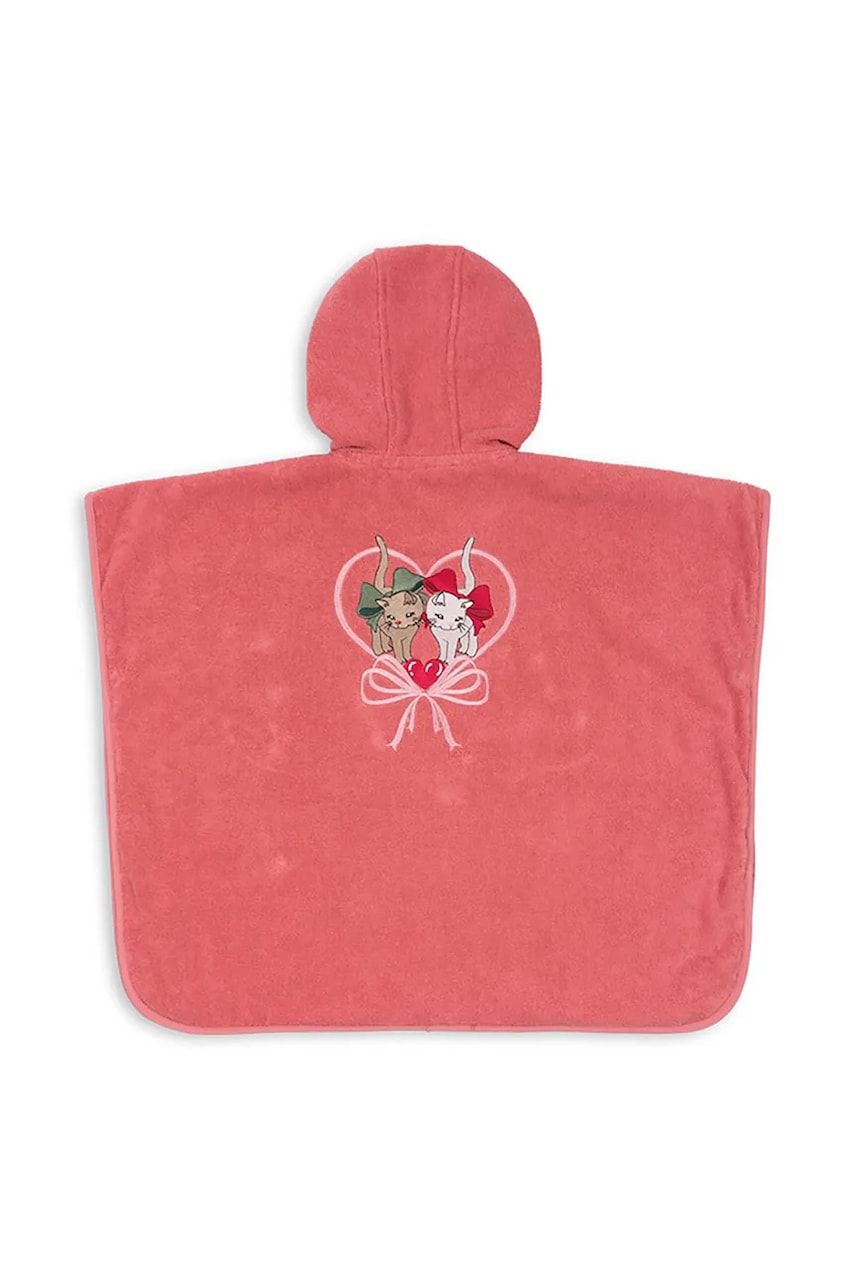 Konges Sløjd halat de baie din bumbac pentru copii TERRY PONCHO EMBROIDERY GOTS KS102809 Konges Sløjd halat de baie din bumbac pentru copii TERRY PONCHO EMBROIDERY GOTS KS102809