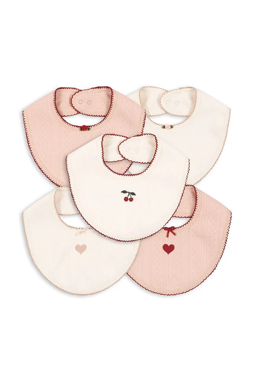 Konges Sløjd salopete pentru bebelusi MINNA 5 PACK BIB 5-pack KS102815