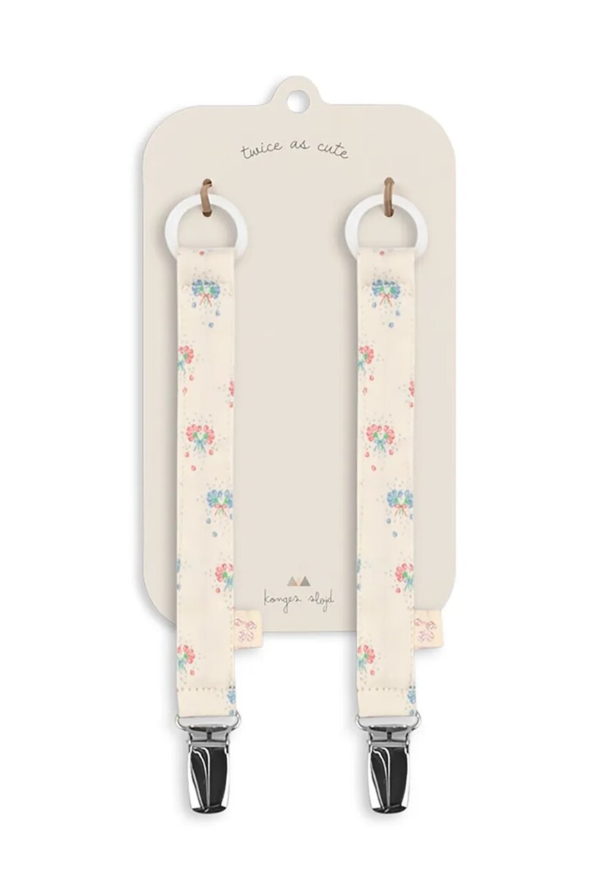 Levně Klip / přívěšek na dudlík Konges Sløjd 2 PACK PACIFIER STRAP 2-pack KS102360