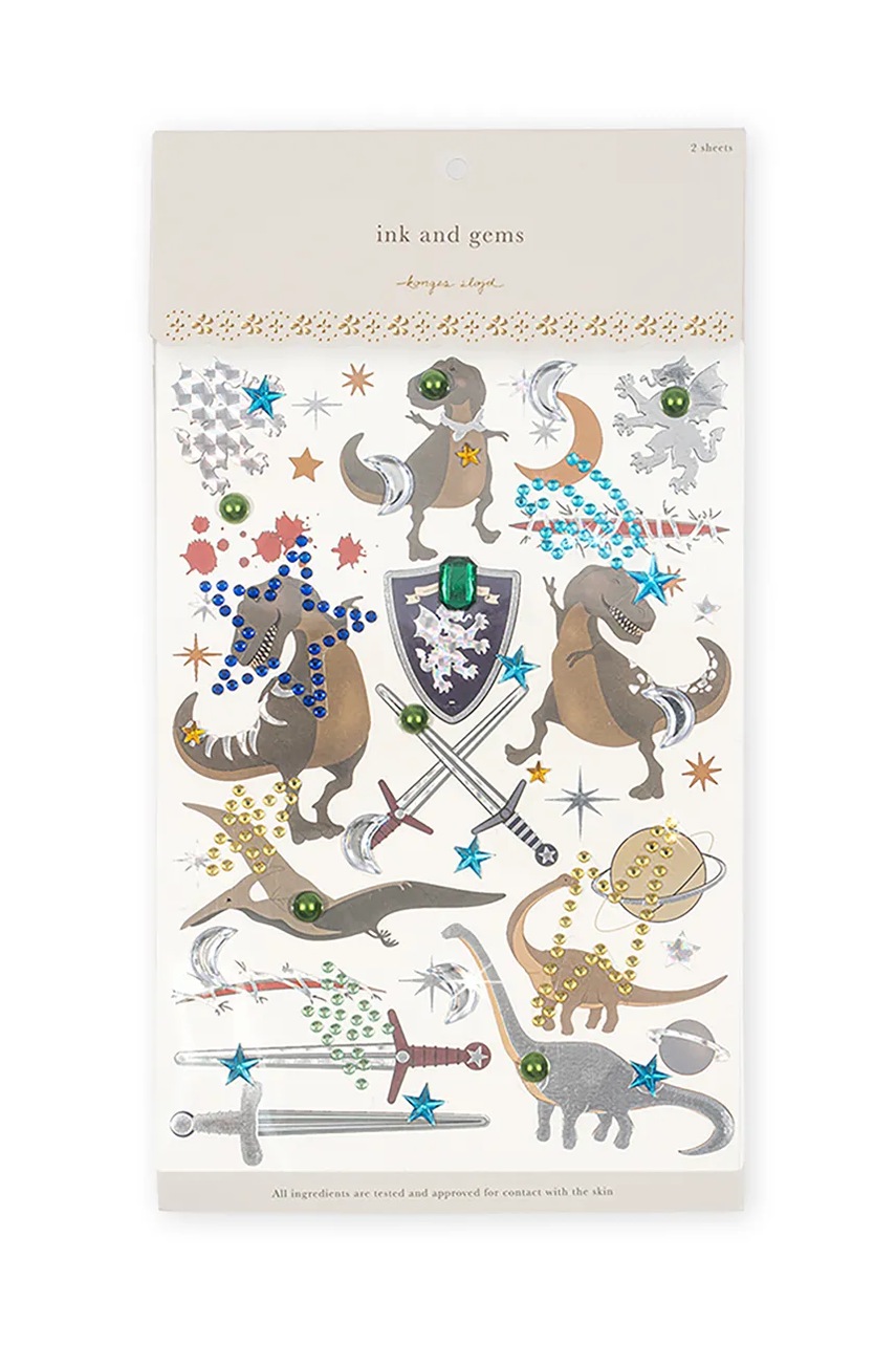 

Комплект стилизиращи аксесоари Konges Sløjd GEM STONES AND TATTOOS KS102612, Син