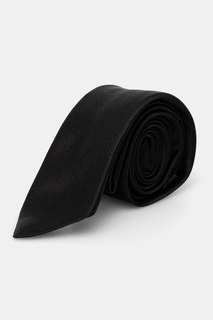 Karl Lagerfeld cravata de matase culoarea negru, 551178.805100