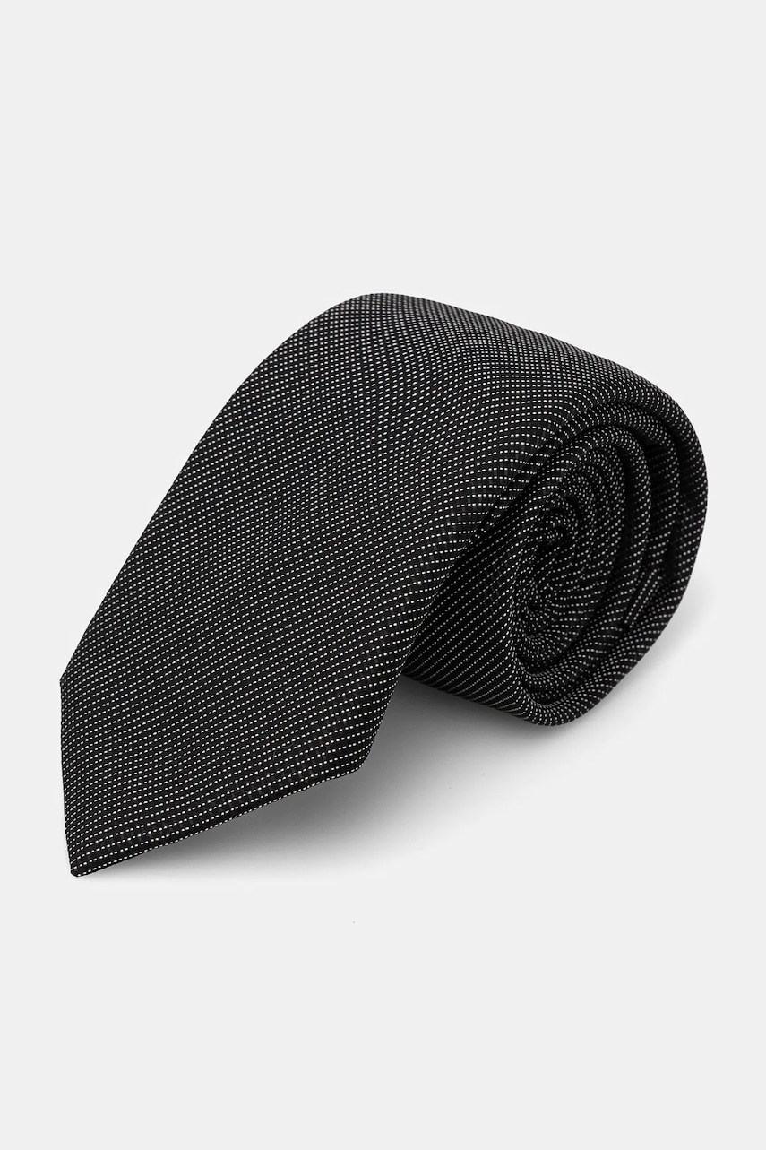 BOSS cravata de matase culoarea negru, 50532061 BOSS cravata de matase culoarea negru, 50532061